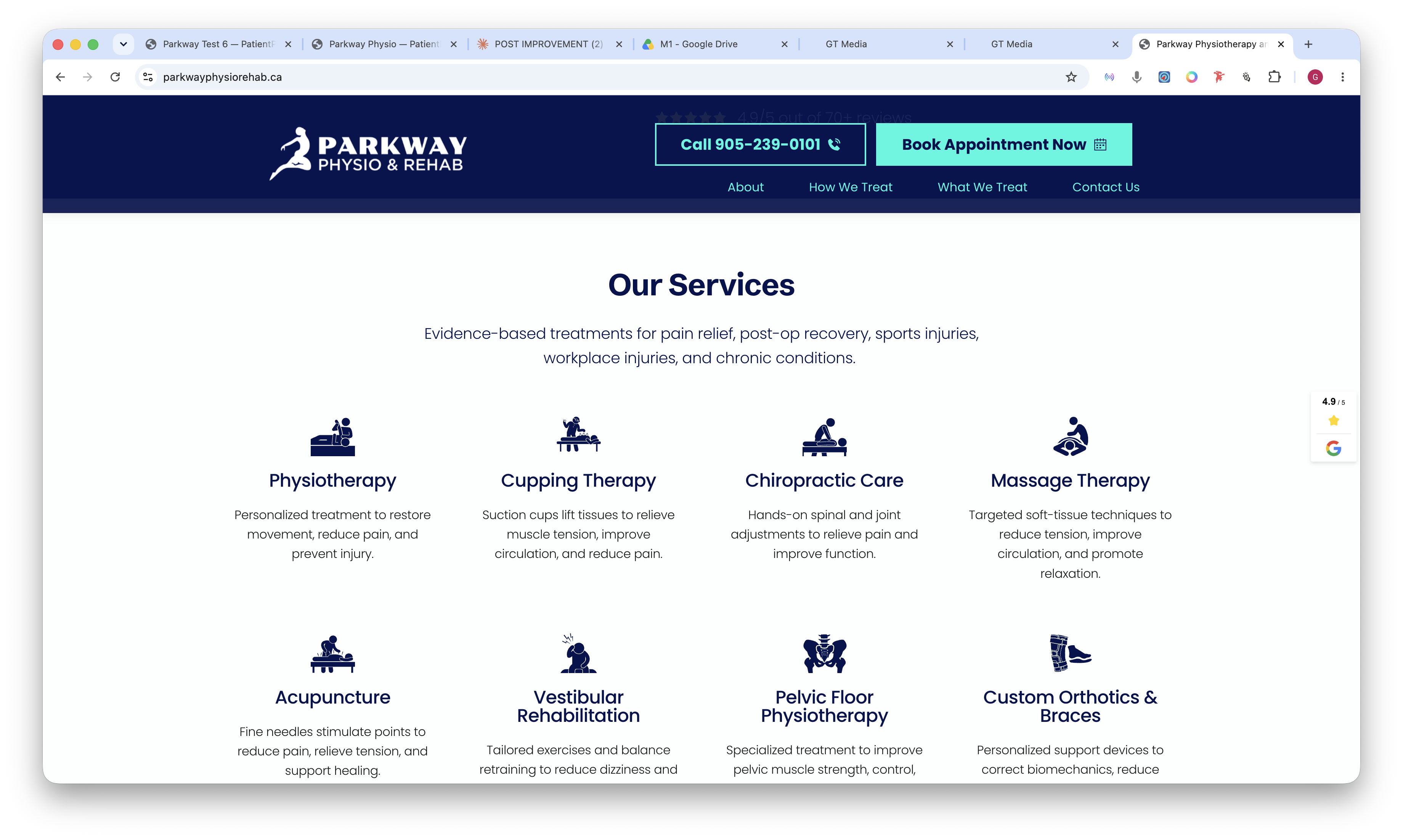Website screenshot